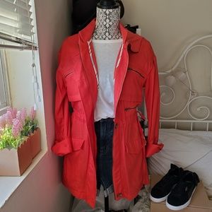 BCBGeneration Red Utility Jacket (xs)
